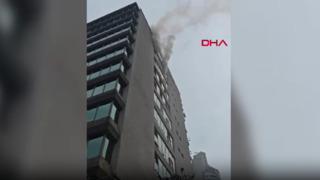 Son dakika | Şişli'de plaza yangını! 10 katlı rezidanslı binadan dumanlar yükseldi