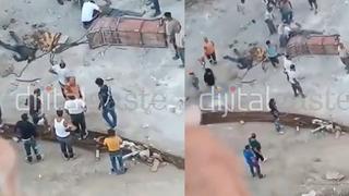 Adana'da vinç faciası! Demir sepet kopup 2 işçinin üstüne düştü... Yürek yakan feryatlar