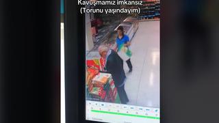 Yaşlı adam torunu yaşındaki market çalışanını taciz etti