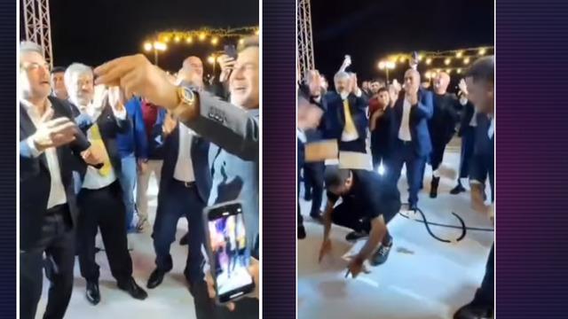 Bol bol dolar ve altın takıldı |İzzet Yıldızhan oğlunun düğününde Oktay Kaynarca ile karşılıklı oynadı! Para saçtılar