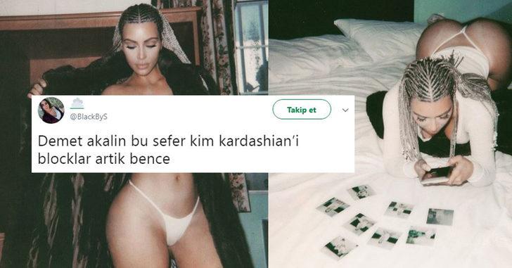 Kim Kardashian'ın gelmiş geçmiş en çıplak pozu sosyal medyada olay oldu