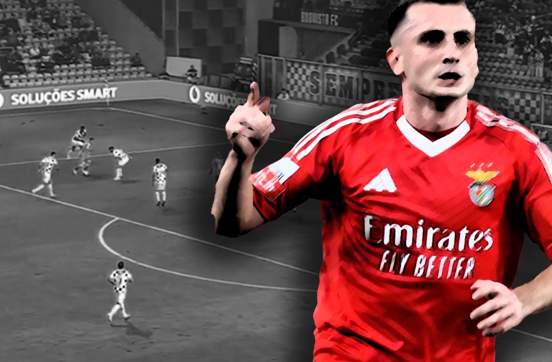 Benfica'da Kerem Akt&uuml;rkoğlu şov devam ediyor! Rakip takımı teker teker &ccedil;alıma dizip gol&uuml; attırdı!