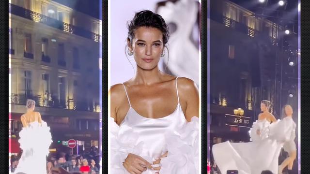 Evlenir evlenmez işine döndü! Pınar Deniz'in defiledeki halleri dile düştü: Herkese çarpa çarpa...