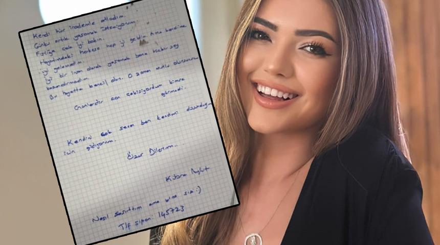 Kübrasal olarak tanınan fenomen Kübra Aykut'un intihar mektubu ortaya çıktı: Günlerdir can çekişiyordum ama kimse görmedi