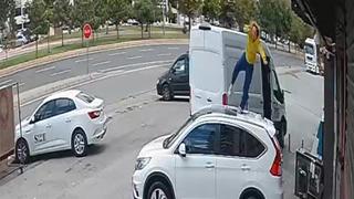 Hamile kadın 3. kattan betona çakıldı! O anlar güvenlik kamerasına anbean yansıdı