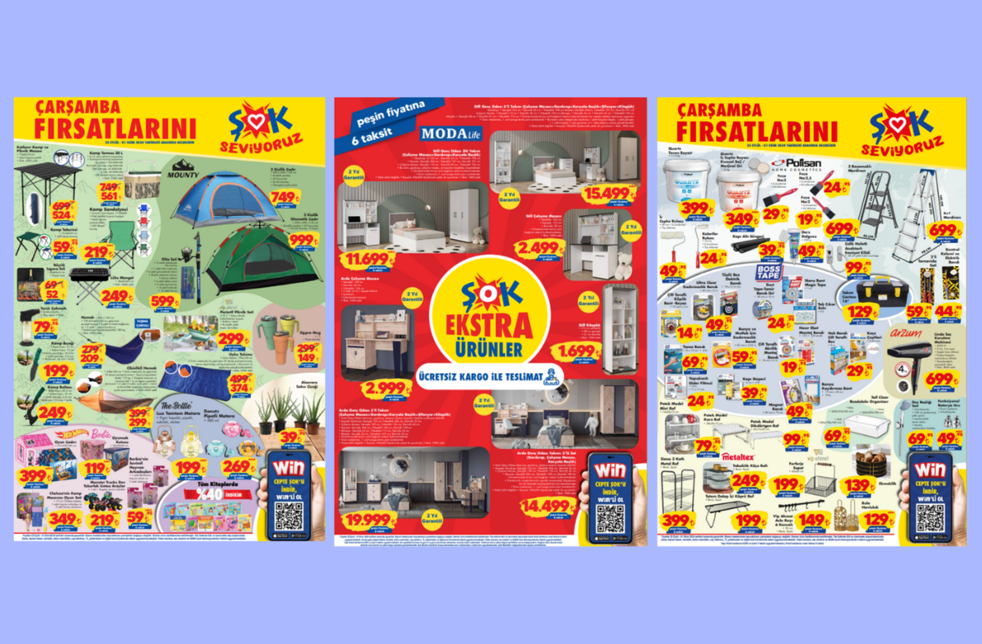 ŞOK'a kamp malzemeleri geliyor! 25 Eylül 2024 tarihli ŞOK Aktüel Ürünler Kataloğu