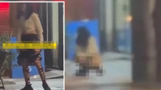 Yer: İzmir! Eteğini indirip sokak ortasında tuvaletini yaptı... Kimseye aldırış etmedi: Sosyal medyada tepkiler gecikmedi