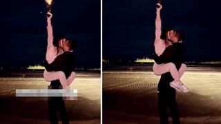 Sosyal medyada tepki çeken görüntüler! Daha fazla izlenmek için limitleri zorladılar... Sevgilisiyle öpüşürken bir yandan da havaya ateş açtı: Ne yaşıyorsunuz siz?