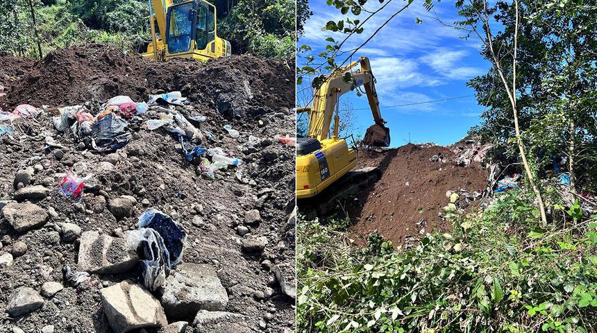 Dere kenarına çöp döküp üstünü toprakla kapatmaya çalışan belediyeyi bakanlık affetmedi: 1 milyon 299 bin TL ceza!