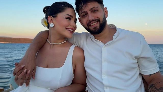 Şarkıcı Burak Bulut ve Eda Sakız nişanlandı! İşte nişan töreninden kareler...