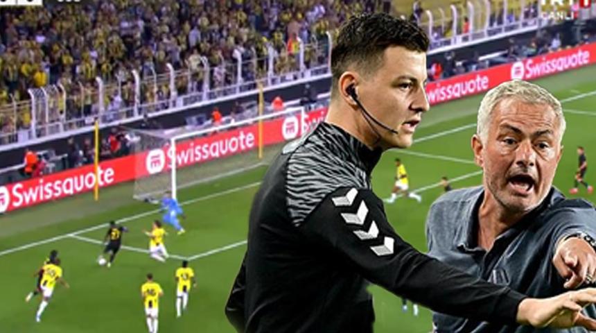 Fenerbahçe maçının başında Jose Mourinho'yu sinirden çıldırtan olay! Yedek kulübesinden çıktı ve...