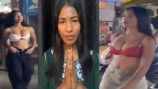 Sokak sokak gezince halkın tepkisini çekti! Protesto savunması yeterli olmadı: Bazı erkekler gözlerini kapattı