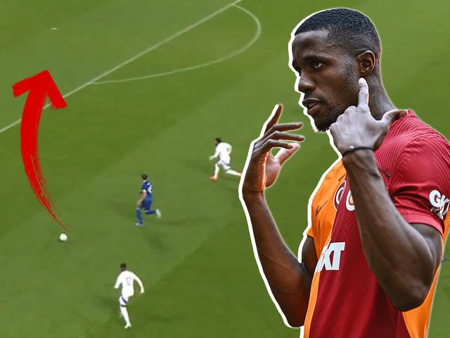 Galatasaray'ın Lyon'a kiraladığı Wilfried Zaha'ya sadece 4 dakika yetti! Oyuna girer girmez asistini yaptı...