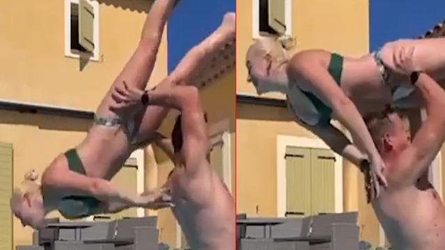 Sevgilisiyle sosyal medya akımını denemek istedi! 'Dirty Dance (Kirli Dans)' akımı pahalıya mâl oldu: Burnu ve dişleri kırıldı