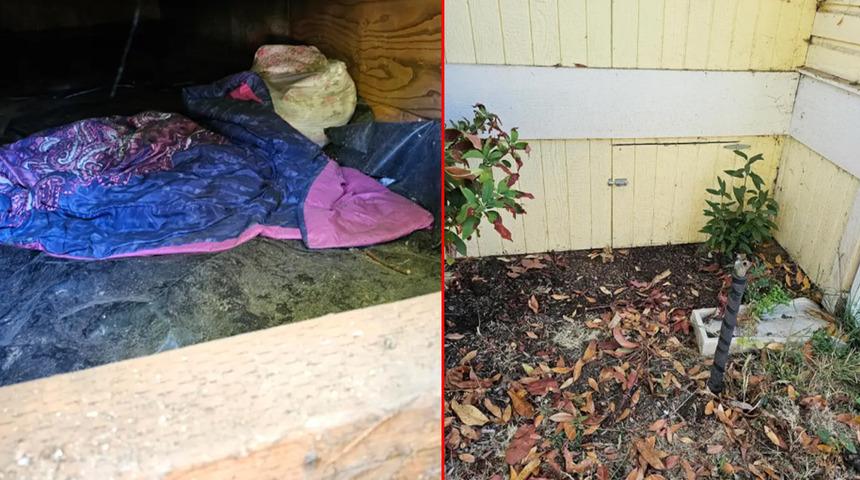 Evinin bodrum katında buldu! Aralığı görünce içeri bakmak istedi... Gözlerine inanamadı: "Birisi evimin altında yaşıyormuş"