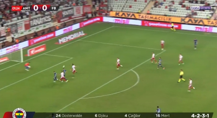 Antalyaspor-Fenerbahçe maçında inanılmaz pozisyon! Szymanski'nin kaçırdığı gol sonrası yedek kulübesi bile itirazda bulundu... G1