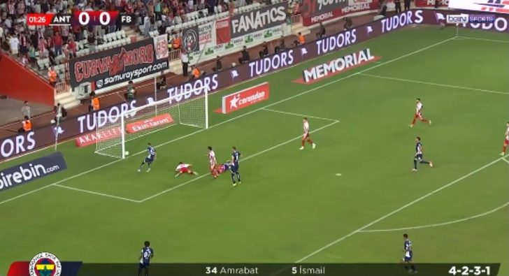 Antalyaspor-Fenerbahçe maçında inanılmaz pozisyon! Szymanski'nin kaçırdığı gol sonrası yedek kulübesi bile itirazda bulundu... G4