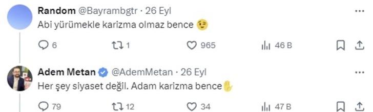 Adem Metan, Bakan Alparslan Bayraktar'ı 'Karizma' diye paylaştı! Sosyal medyada olay oldu: 'Milletin evlatlarını milletten soğutma' 'Allah şifa versin' G1