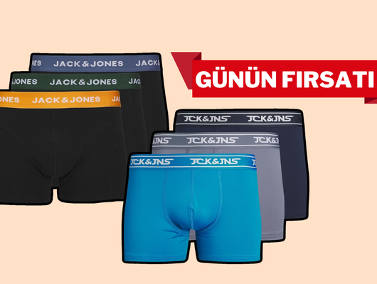 Rahat, esnek, kaliteli! Jack&Jones boxer setlerinde indirim var