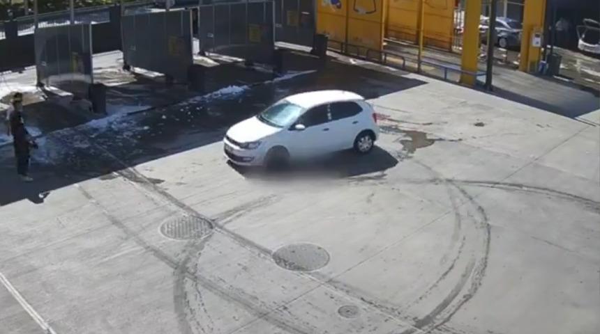 Akaryakıt istasyonunda şaşırta görüntü! Drift atan sürücüye 32 bin TL ceza; o anlar kamerada