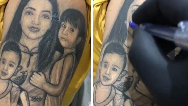 Koluna karısının portresini dövme yaptırmıştı! Boşandıktan sonraki hamlesi sosyal medyada gündem oldu... Eşinin yerine kartal geldi