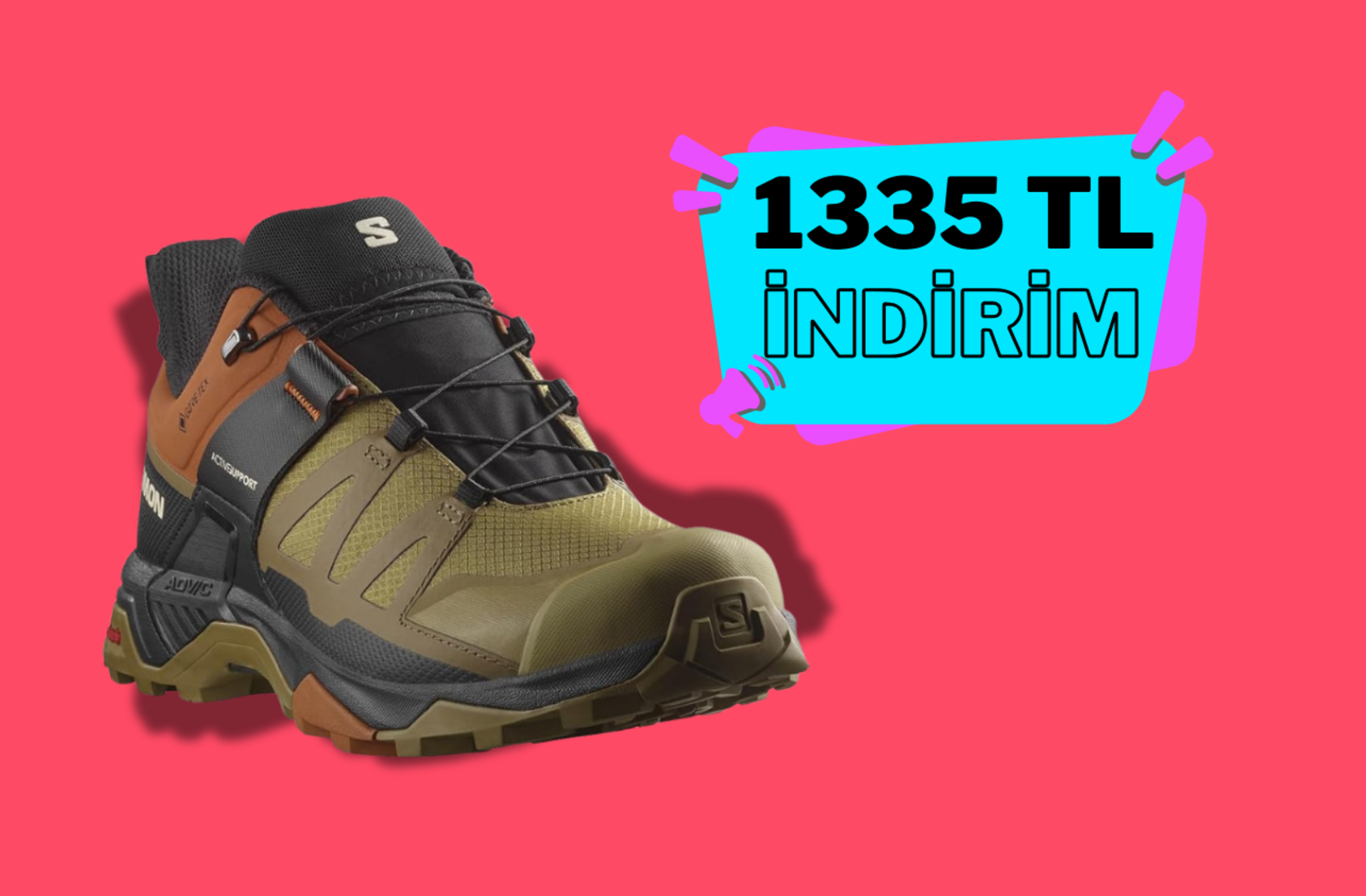 Outdoor yürüyüş ayakkabısı arayanlar Salomon'daki fırsata bakmadan geçmeyin