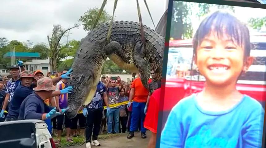 Her yerde 6 yaşındaki çocuğu arıyorlardı! Küçük kızın cansız bedeni timsahın midesinden çıkartıldı... "Diş ve kemik kalıntıları..."