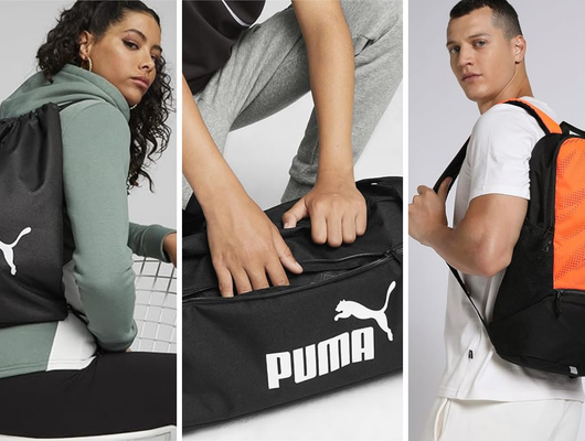 Sporda, seyahatte kullanın! Puma çantalarda %50'ye varan indirim