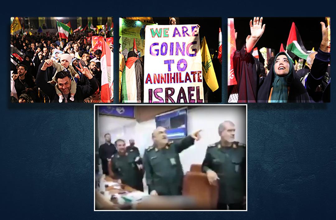 İsrail'e yağan f&uuml;zeler İranlıları sevin&ccedil;ten havalara u&ccedil;urdu: Saldırı sonrası tatlı ikramı! Emrin verildiği anlar ortaya &ccedil;ıktı