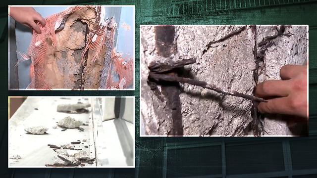 Facia 'Geliyorum' diyor! 15 yıldır su alıyor; kolonlar patlak, demirler paslı, duvar ve kirişler çatlak... Aynı mahallede harabeden hallice iki bina