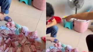 Başı ağrıdığı için ilaç içmek isteyen kadın kutudan öyle bir şey buldu ki... Kocası deste deste parayı böyle saklamış: Hemen boşa