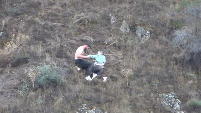 200 metrelik uçurumda mahsur kaldılar! Bağırıyorlardı: Ne olur yardım edin!