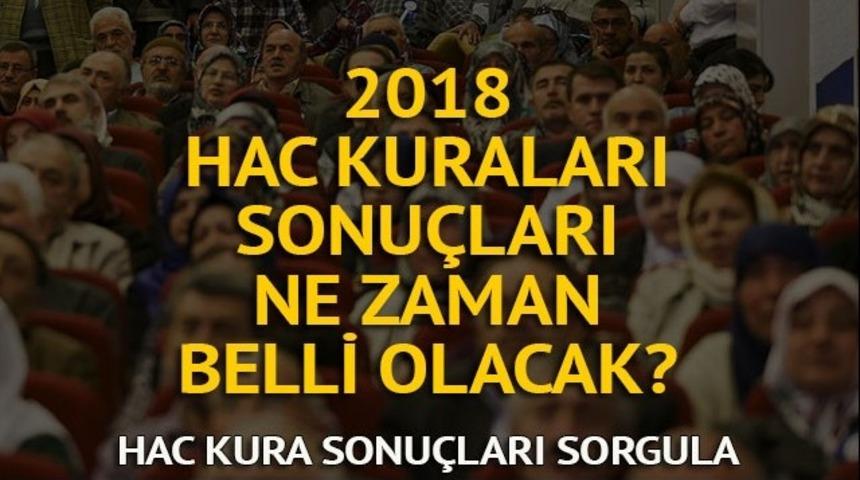 Hac kuraları 2018: Hac kuraları ne zaman çekilecek? Hac kura sonuçları ne zaman belli olacak?