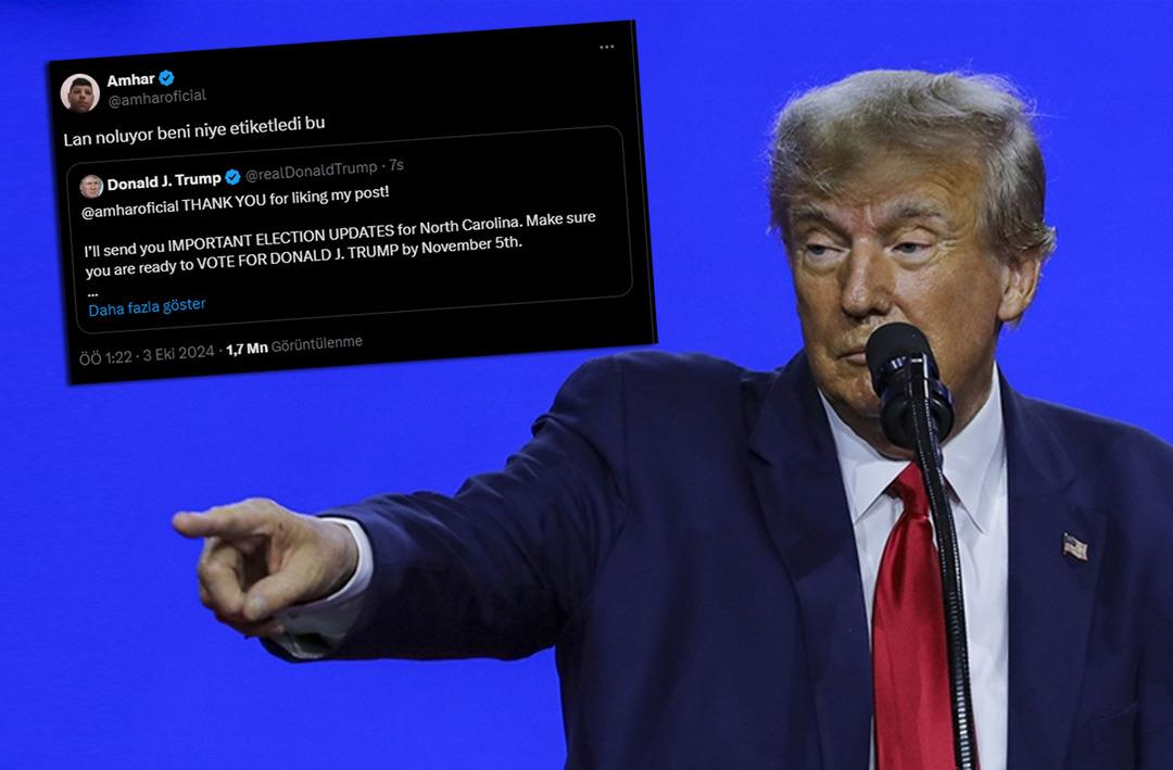 Donald Trump T&uuml;rk vatandaşını etiketledi, sosyal medya yıkıldı! Kendisi de şaşırdı kaldı: Lan ne oluyor!