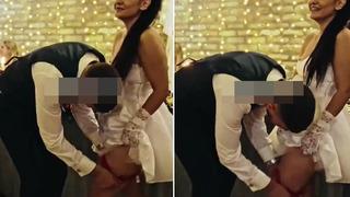 Sosyal medya kullanıcılarına 'Ne izledim ben?' dedirten görüntüler! Gelinin iç çamaşırını çıkartıp erkek arkadaşlarına fırlattı... O anlar viral oldu 