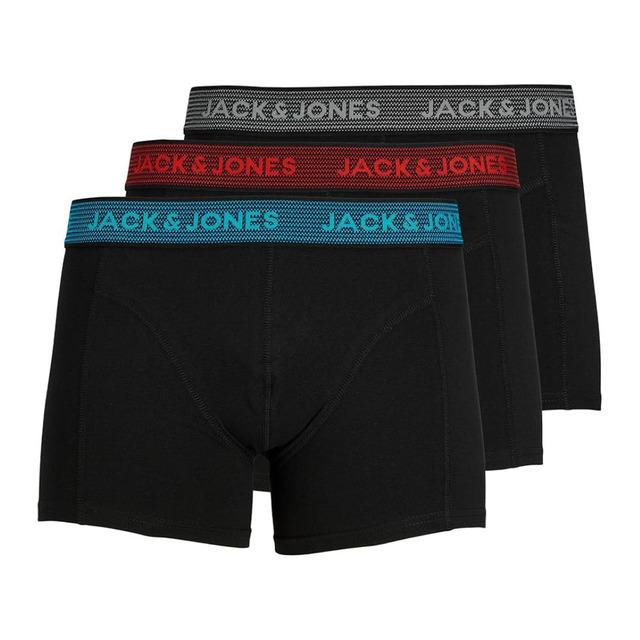 Jack & Jones JACWAISTBAND TRUNKS 3 PACK NOOS Boxer Külot Erkek