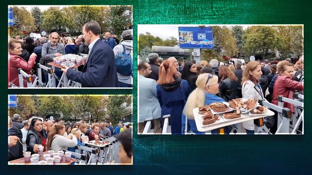 Zil çalarak Bakan Tekin'i protesto eden CHP'lileri şaşırtan sürpriz! Bakanlık çalışanları simit ve çay ikram etti