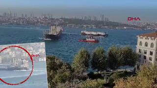 SON DAKİKA | Faciadan dönüldü! İstanbul Boğazı'nda iki yük gemisi çarpıştı, vatandaşları böyle uyardı: 'Kaçın kurtarın kendinizi'