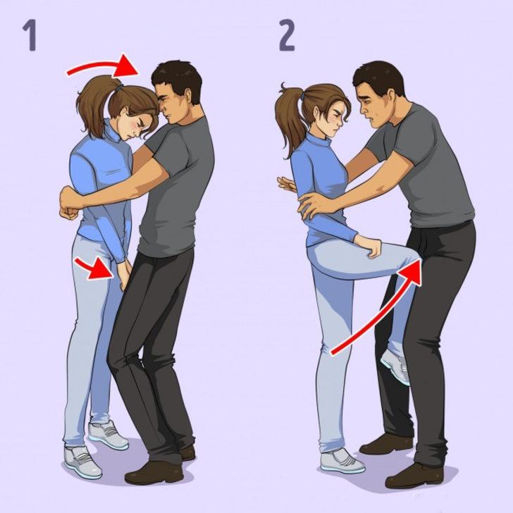  Eğer önden saldırıya uğradıysanız