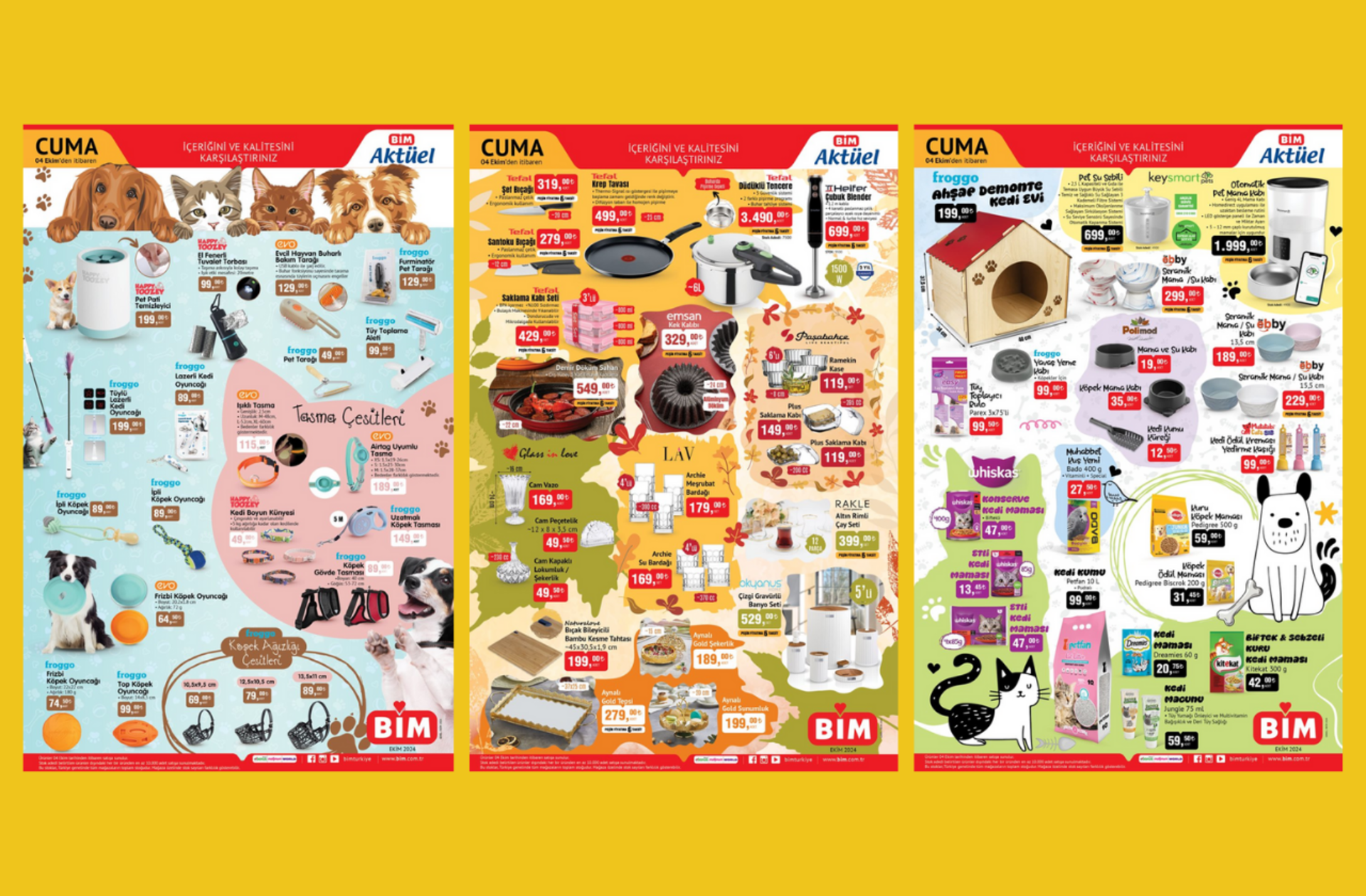 BİM'e evcil hayvan ürünleri geliyor! 4 Ekim 2024 BİM Aktüel Kataloğu burada