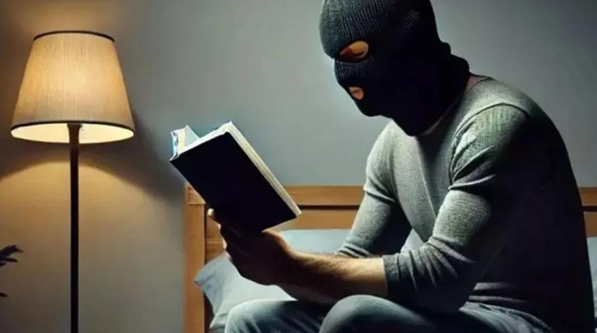 Bu ne biçim hırsız? Çamaşırları astı, alışverişini dolaba yerleştirdi, yemek hazırladı... Giderken de "Endişelenme, mutlu ol, yemek ye" notu bıraktı