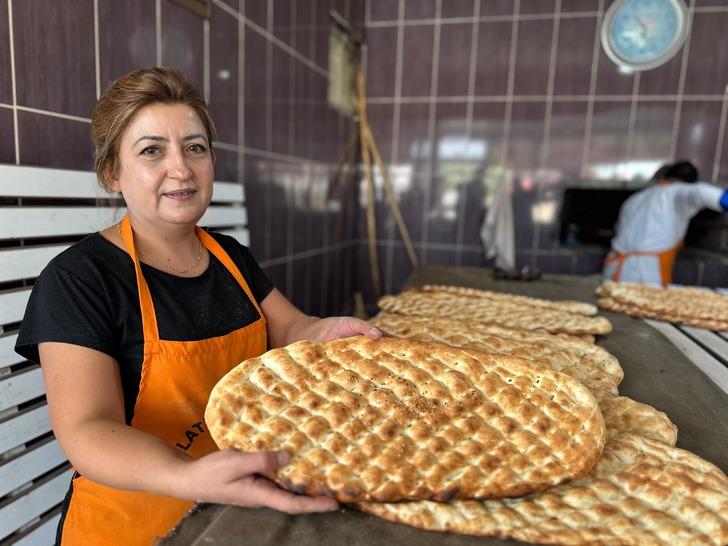 Azmi ile örnek oluyor: Eşinden kalan ekmek fırınının başına geçti!