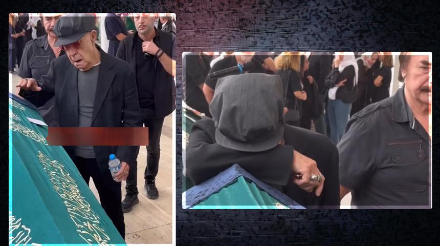 Mazhar Alanson'dan kıza Eda'ya veda! Tabutun başında gözyaşlarına hakim olamadı... Orhan Gencebay yanından ayrılmadı