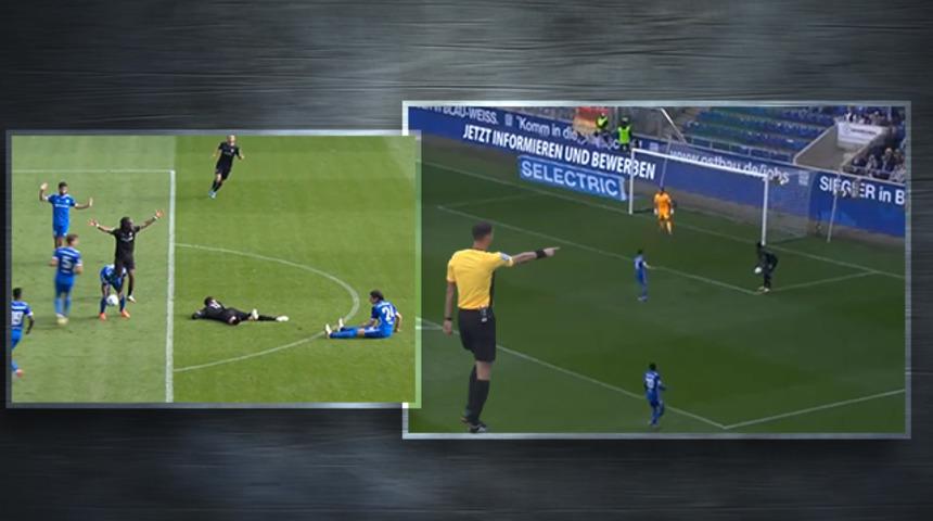 Bundesliga 2 Magdeburg - Greuther Fürth maçında spiker bile ne olduğunu anlayamadı! Topu eline aldı, hakem penaltı çaldı, Hem de aynı olay 2 kere yaşandı...