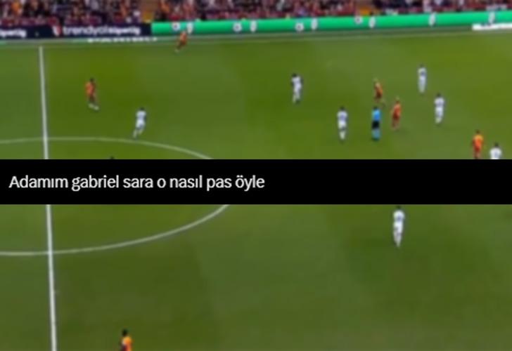 Orta sahadan yaptığı asistle olay oldu! Gabriel Sara adrese teslim paslarına devam ediyor... 'Pas değil, konum attı' G2