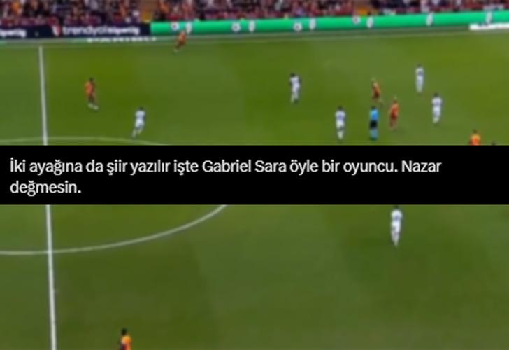 Orta sahadan yaptığı asistle olay oldu! Gabriel Sara adrese teslim paslarına devam ediyor... 'Pas değil, konum attı' G3