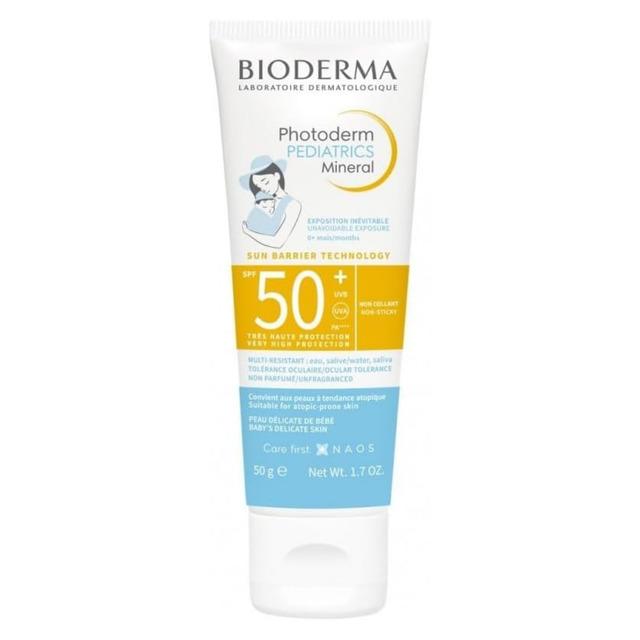 Bioderma Photoderm Pediatrics Mineral SPF50+ Yenidoğan Bebek ve Çocuklar için Güneş Kremi 50 Gr