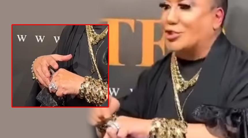 Murat Övüç altınlarını davette sergiledi! 1 milyon dolarlık yüzüklerini gösterince dile düştü! "Midem bulandı"