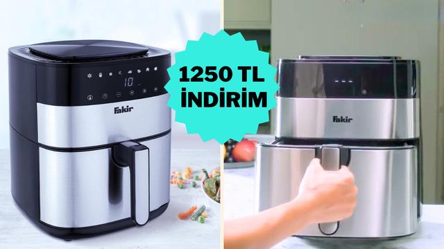 Fiyatı 2 bin 999 TL'ye düştü! Fakir Uno Chefry Sıcak Hava Fritözü indirimde