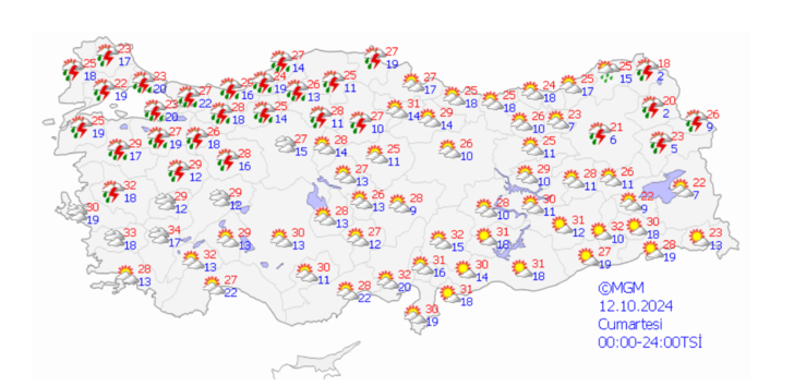 Birçok il için kuvvetli sağanak uyarısı! Meteoroloji'den net uyarı... Fırtına ve beraberinde şiddetli yağmur geliyor G2
